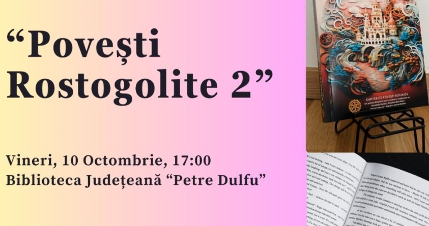 Invitație la o lansare de carte de la copiii Rotakids