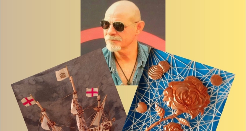 Expoziție de machete de corăbii și metaloplastie la Biblioteca Județeană