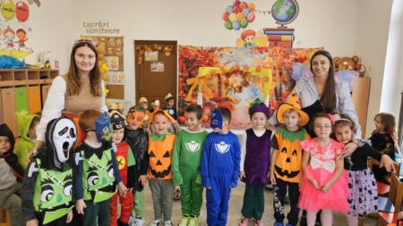 Halloweenul a fost sărbătorit în avans de către elevii Școlii Gimnaziale Satulung