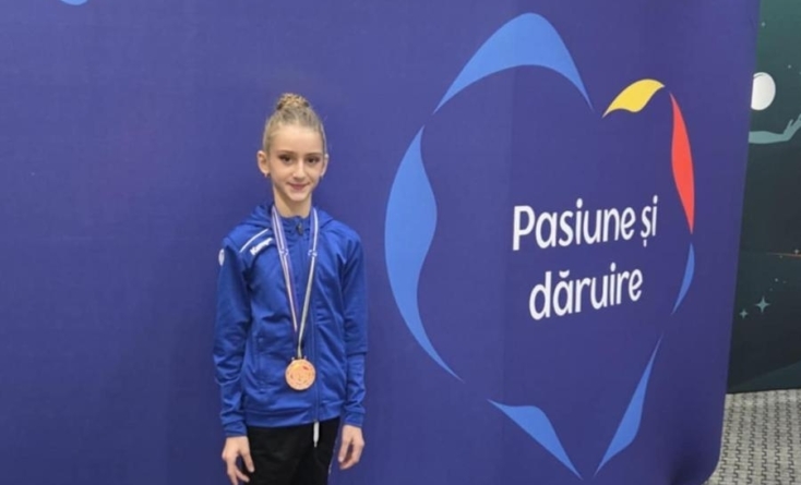 Maya Coste, sportiva admisă în Lotul Național de junioare la gimnastică ritmică