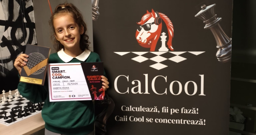 Șahista Carla Marchiș a obținut două locuri I la Concursul „Gambitul Calului”