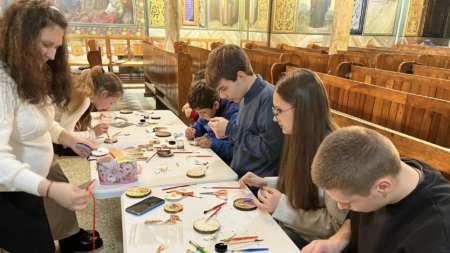 Ateliere și colinde pentru copiii și tineri din Parohia Recea