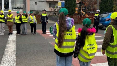 Patrula școlară în acțiune