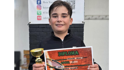 Andrei Fejszes Mihaljek, campionul care a sărbătorit 11 ani cu o nouă victorie pe terenul de tenis