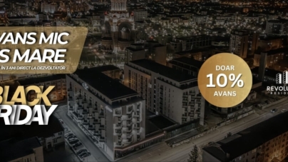 Black Friday la Revolution Residence – avans redus la 10% și plata în 3 ani!