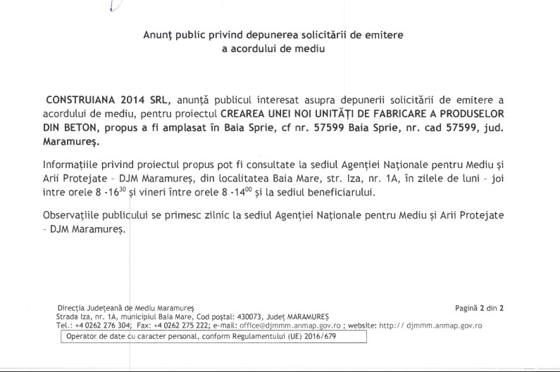 Anunț publicitar 12.11.2025