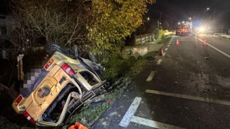 Accident grav în Făurești. O persoană a murit