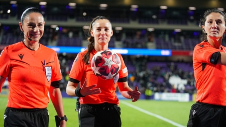 Prima manșă a finalei UEFA Women’s Nations League, arbitrată de o româncă