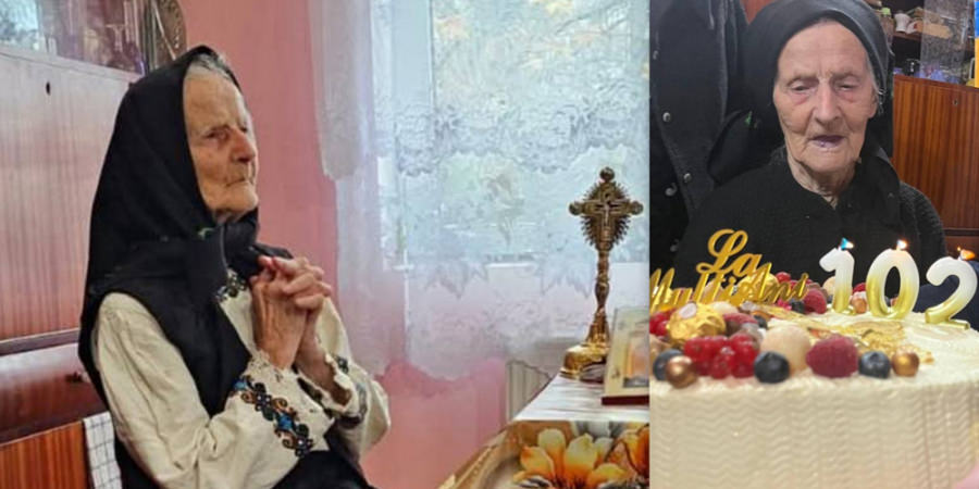 102 ani de viață și binecuvântare pentru Anastasia Puț din Plopiș