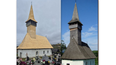 Acoperișul bisericii monument istoric din Coaș a fost reabilitat; Hramul lăcașului de cult va avea loc duminică