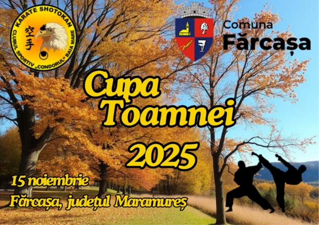În Fărcașa va avea loc competiția de Karate Do Shotokan „Cupa Toamnei 2025”- ediția a III-a