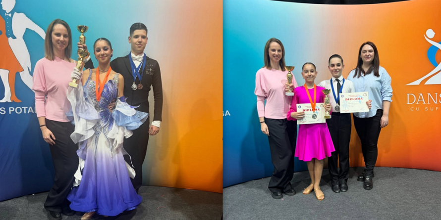 Patru finale și două medalii de argint pentru DanceLight Studio Baia Mare la „Cupa Potaissa”