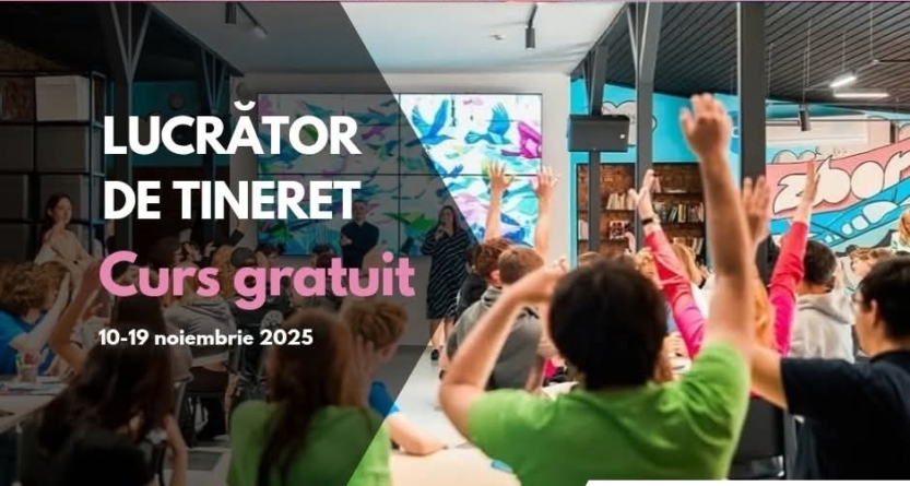 Curs gratuit de lucrător de tineret, la Centrul de Tineret ZborHub din Baia Mare