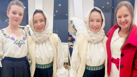 O seară magică: Talenta­ta elevă Maia Matei, pe scenă alături de Paula Hriscu, în cadrul concertului de colinde „M-o trimis mama la capre!”