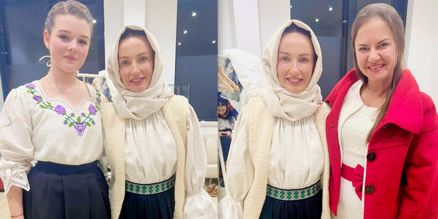 O seară magică: Talenta­ta elevă Maia Matei, pe scenă alături de Paula Hriscu, în cadrul concertului de colinde „M-o trimis mama la capre!”