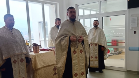 Taina Sfântului Maslu a fost săvârșită la Spitalul Orășenesc Vișeu de Sus