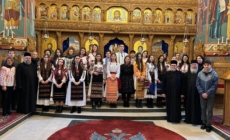 Colindători la Mănăstirea „Sfânta Ana” Rohia