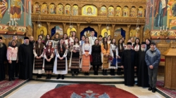 Colindători la Mănăstirea „Sfânta Ana” Rohia