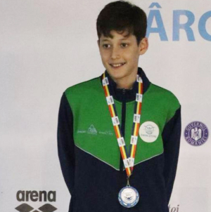 Mihnea Dorolțan de la Flykick Team Baia Mare, locul 2 și titlul de vicecampion național la poliatlon copii 11 ani