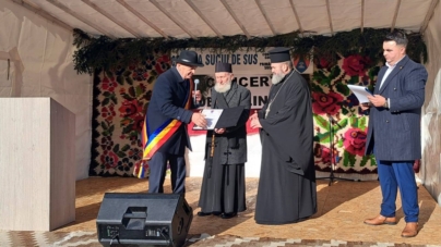 Părintele Arhimandrit Gavriil Burzo a primit Titlul de Cetățean de Onoare al comunei Suciu de Sus