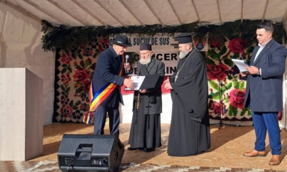 Părintele Arhimandrit Gavriil Burzo a primit Titlul de Cetățean de Onoare al comunei Suciu de Sus
