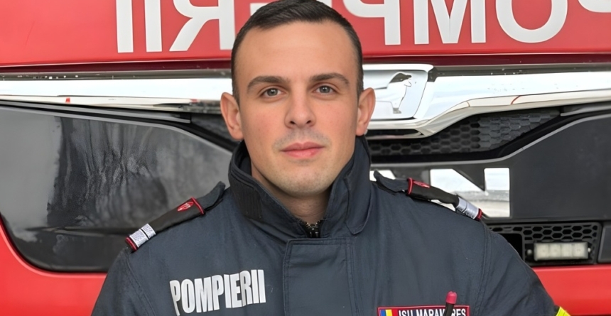 Omul potrivit, la locul potrivit: Sergent major Gabriel Petrovan, pompier al ISU Maramureș, a salvat un om care se înecase