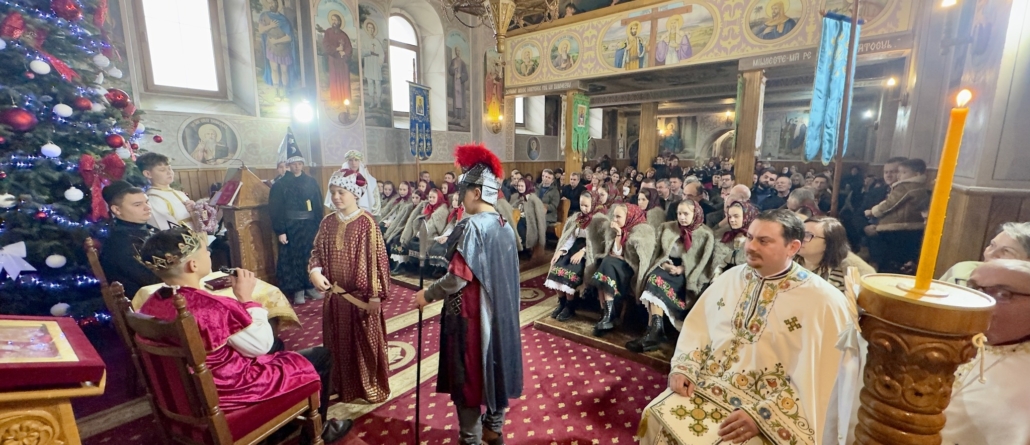 Serbarea copiilor și tinerilor din Parohia Dumbrăvița – tradiție, emoție și credință mărturisită prin colind