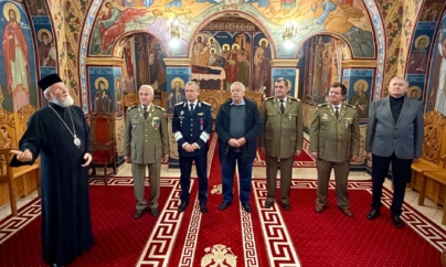 Vizita cadrelor militare la Centrul Eparhial