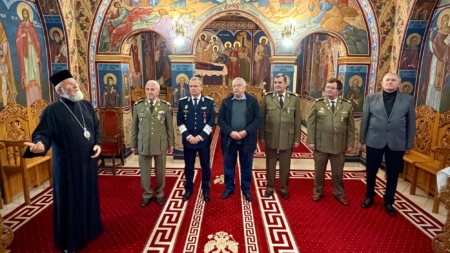 Vizita cadrelor militare la Centrul Eparhial
