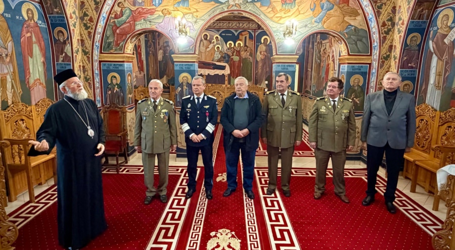 Vizita cadrelor militare la Centrul Eparhial