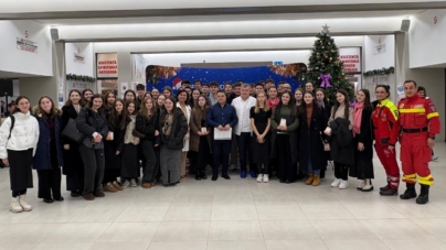 Colindători la Spitalul Județean Baia Mare