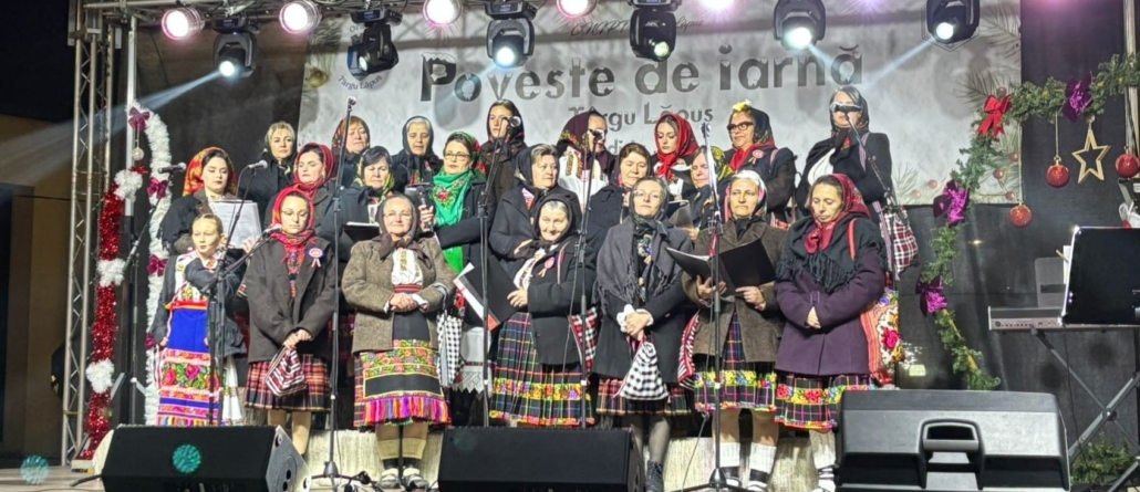 Magia sărbătorilor a cuprins Târgu Lăpuș: Târgul de Crăciun a fost plin de lumină, colinde și bucurie