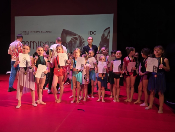 Clubul Sportiv Gloria din Baia Mare a strălucit pe scena concursului Dominarum Dance Competition