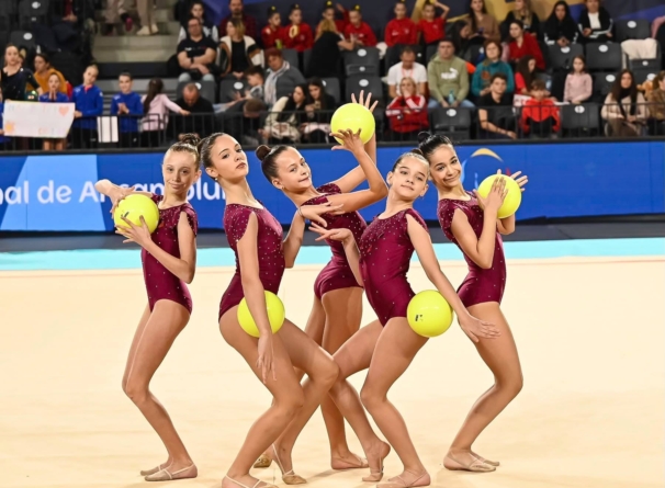 Gimnastele băimărence de la CSȘ 2 au obținut rezultate bune la Campionatul Național de Ansambluri din Bistrița