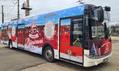 Traseul autobuzului lui Moș Crăciun în Baia Mare