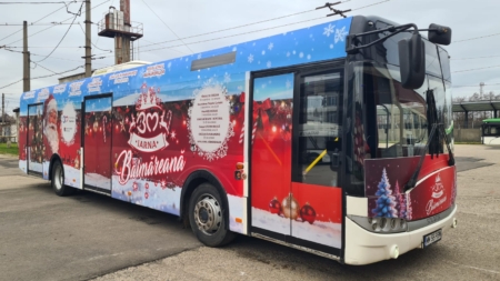 Traseul autobuzului lui Moș Crăciun în Baia Mare