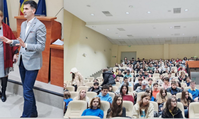 „Chimia din farfurie”: Conferință națională cu prof. univ. dr. Dan Cristian Vodnar în fața a peste 250 de elevi