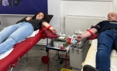 Zeci de polițiști, alături de angajați ai STS, au donat sânge