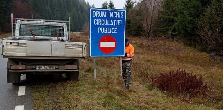 CJSU: Unele drumuri județene, închise pe timpul iernii; pe altele nu se vor face acțiuni de deszăpezire