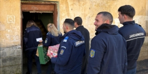 Jandarmii maramureșeni, alături de familiile nevoiașe în prag de sărbători