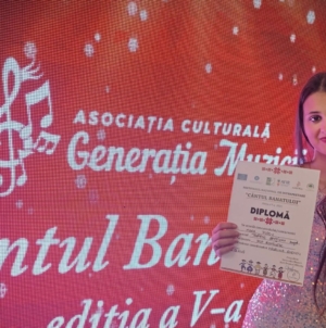 Mara Popov de la Insieme Music School a câștigat Marele Trofeu și Trofeul secțiunii Pop Românesc în cadrul Festivalului Național de Interpretare „Cântul Banatului” din Timiș