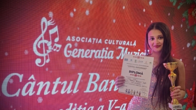 Mara Popov de la Insieme Music School a câștigat Marele Trofeu și Trofeul secțiunii Pop Românesc în cadrul Festivalului Național de Interpretare „Cântul Banatului” din Timiș