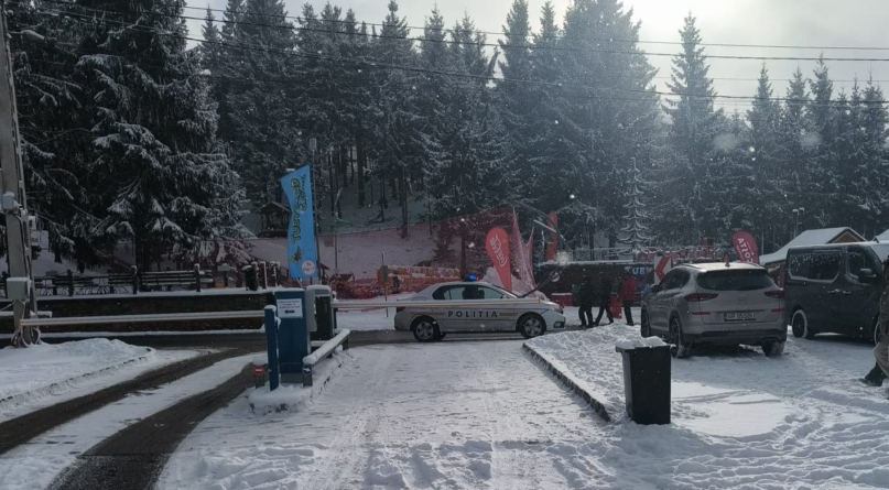 Locuri de parcare amenajate în zona pârtiilor de schi din Cavnic