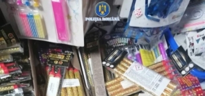 Zeci de kilograme de articole pirotehnice confiscate de polițiști în Baia Mare