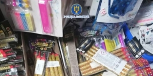 Zeci de kilograme de articole pirotehnice confiscate de polițiști în Baia Mare