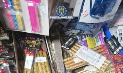 Zeci de kilograme de articole pirotehnice confiscate de polițiști în Baia Mare