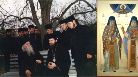 Fotografie de colecție: Părintele Cleopa, PS Iustin și ucenicii – chipuri de ieri, păstori ai Bisericii de azi