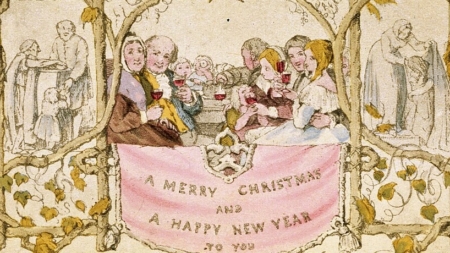 Povestea primei felicitări de Crăciun