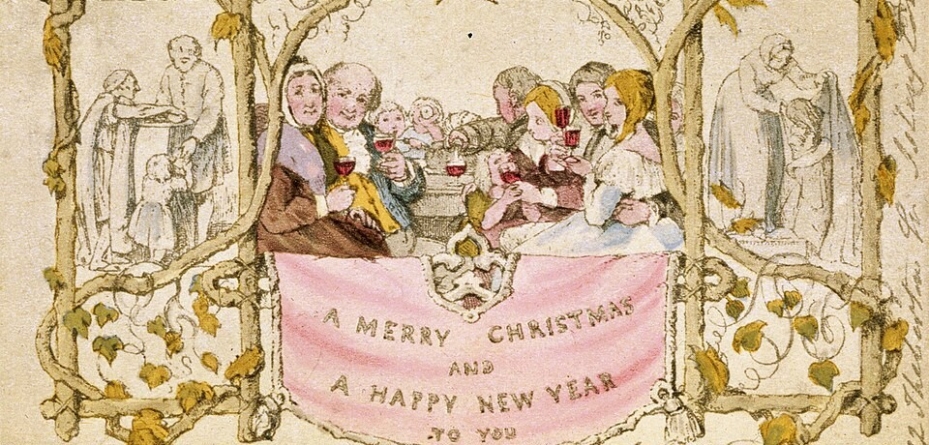Povestea primei felicitări de Crăciun
