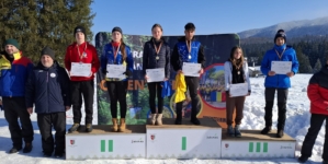 Sportivi din cadrul CSS Baia Sprie, pe podium la Campionatul Național de Orientare – Schi